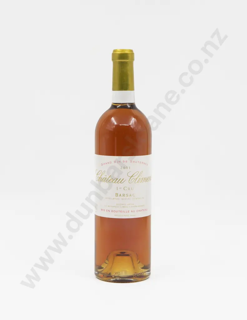 1 Bottle French 2001 Château Climens Grand Vin De Sauternes 1er Cru Image 1++