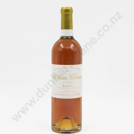 1 Bottle French 2001 Château Climens Grand Vin De Sauternes 1er Cru
