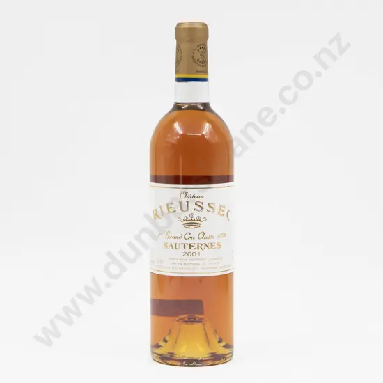 1 Bottle French 2001 Chateau Rieussec Sauternes 750ml