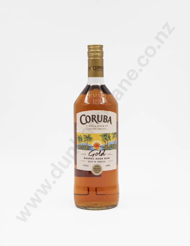 1 bottle Jamaica Coruba 'GOLD' Deluxe Edition Barrel Aged Rum 1 litre 37.2% Image 1++