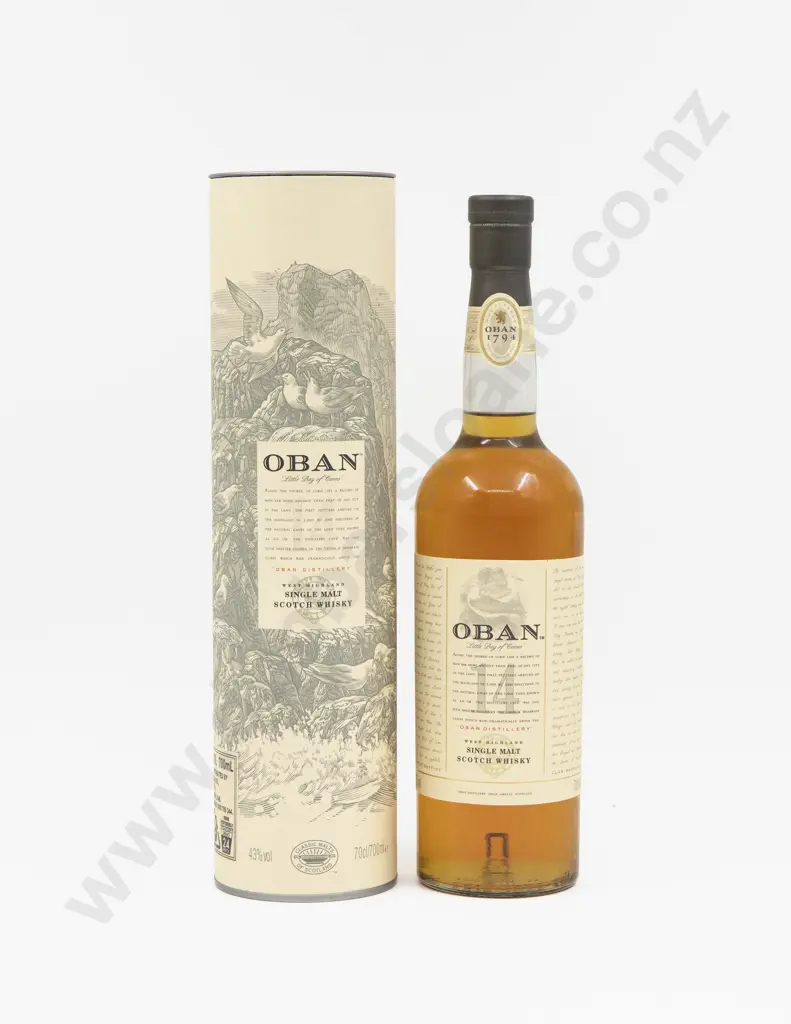 1 Bottle Oban Single Malt Scotch Whisky (boxed) Image 1++