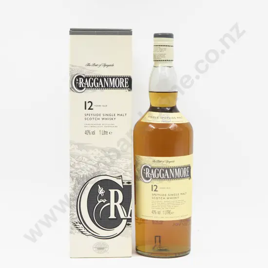 1 Bottle Cragganmore 12 Years Old Speyside Single Malt Scotch Whisky (boxed)