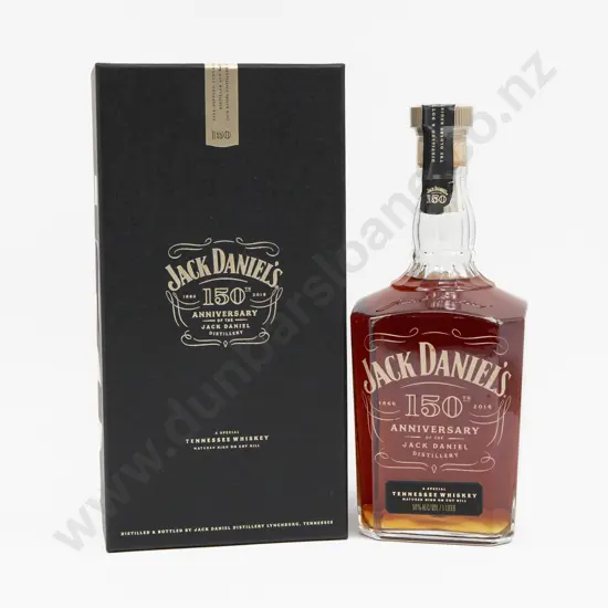 1 bottle Jack Daniels '150th ANNIVERSARY' Tennessee Whisky 1 Litre 50% in special 150th Anniv presentation box
