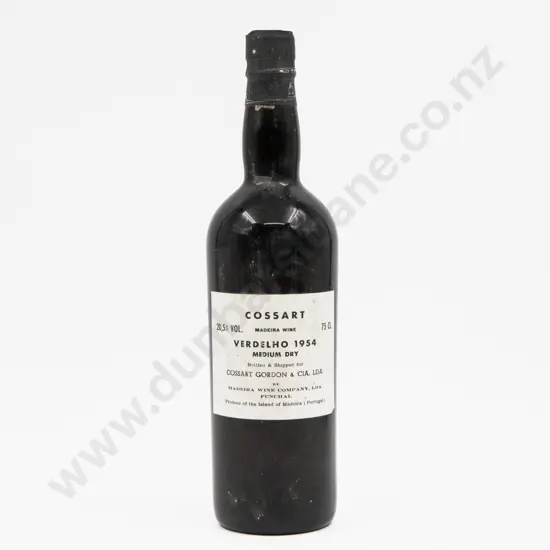 1 Bottle Portugal Cossart Madeira Verdelho Medium Dry 1954