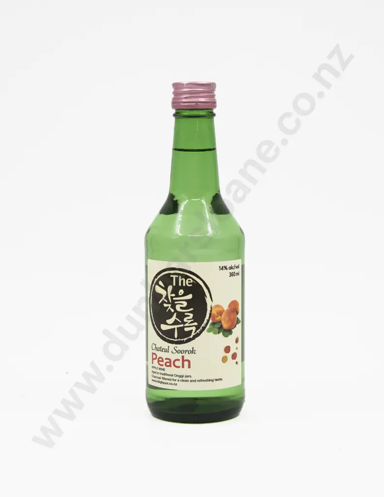 1 bottle South Korea Chateul Soorok Peach Wine 14% Image 1++