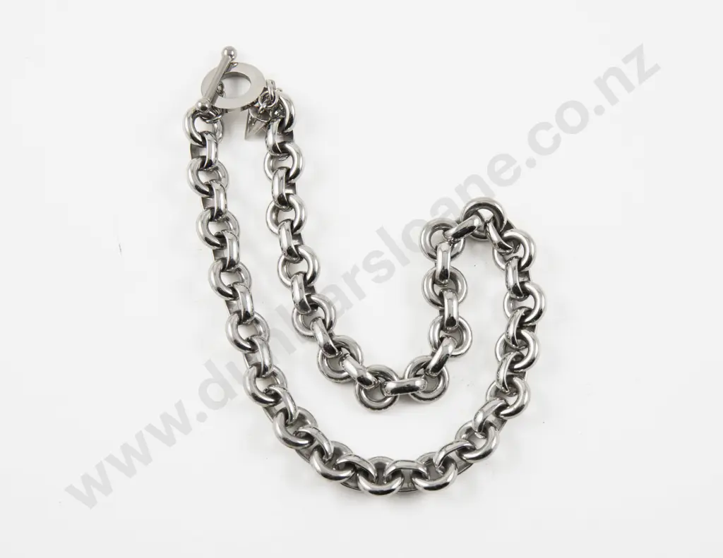 Silk and Steel Jewellery Stainless Steel Fancy Link Neck Chain Image 1++
