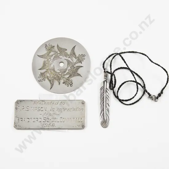 S/S Feather Pendant with Two Others