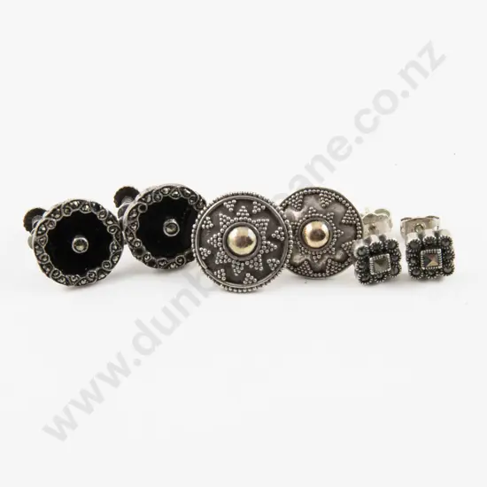 Three Pairs of S/S Earrings