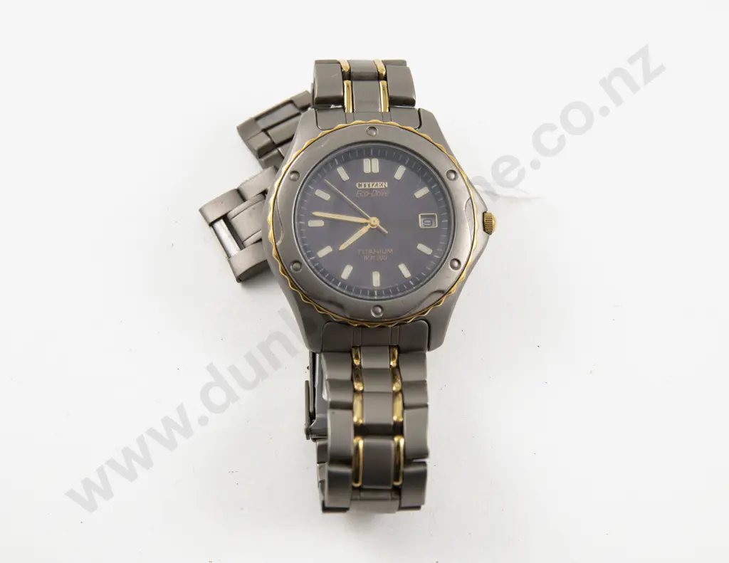Citizen Eco Drive Titanium WR100 Wrist Watch Image 1++