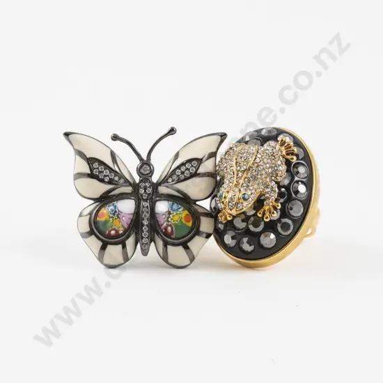 Two Costume Jewellery 'BLING' Rings
