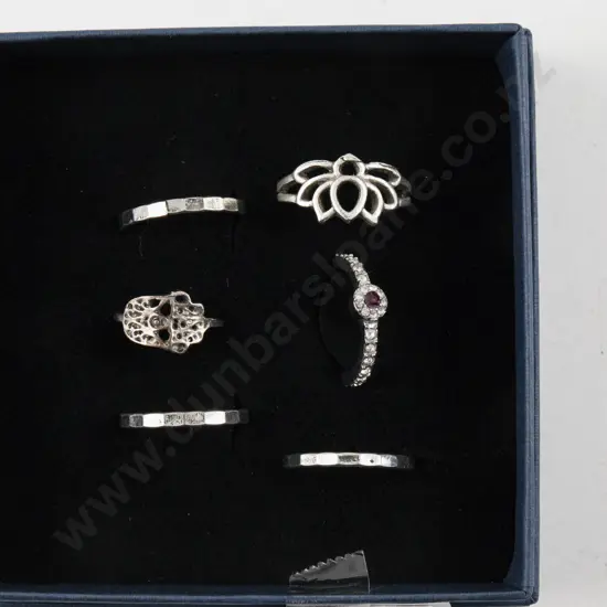 Collection of Five Costume Jewellery Rings