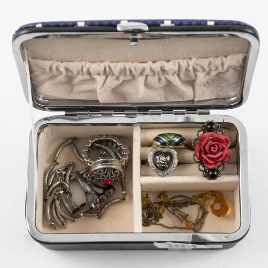 Collection of Assorted Costume Jewellery with Jewellery Travel Organiser