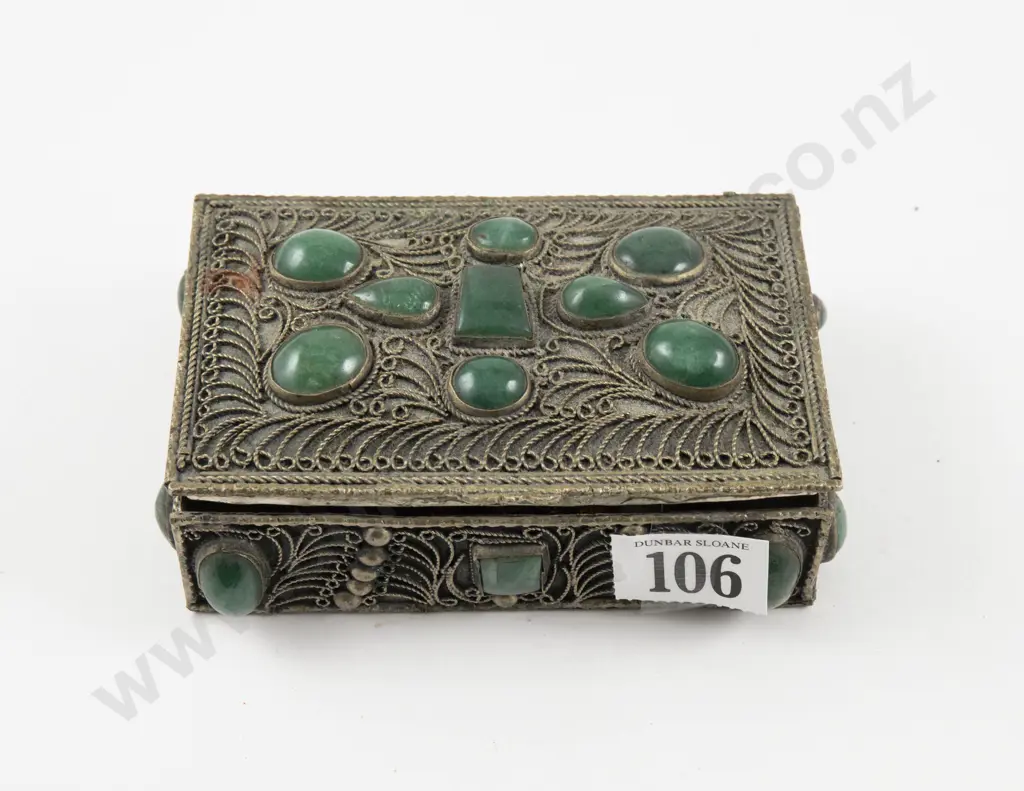 Three Pairs of Vintage Pendant Drop Earrings in Jewellery Box Image 1++