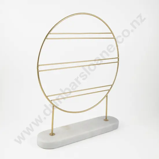Circular Jewellery Stand with Marble Base