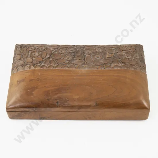 Carved Wooden Jewellery Box