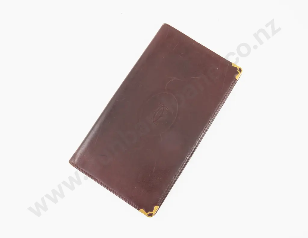 Vintage Cartier Burgundy Leather Wallet Image 1++