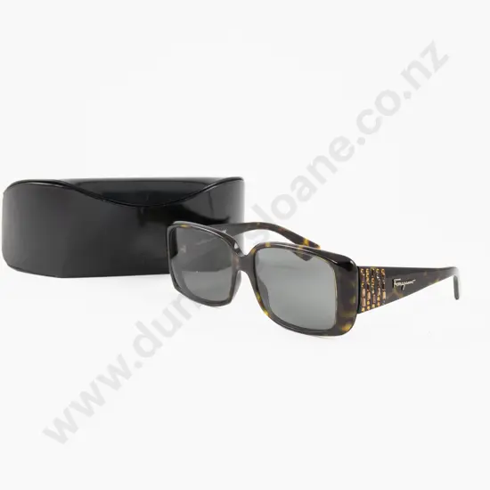 Pair Original Cased Salvatore Ferragamo Sunglasses