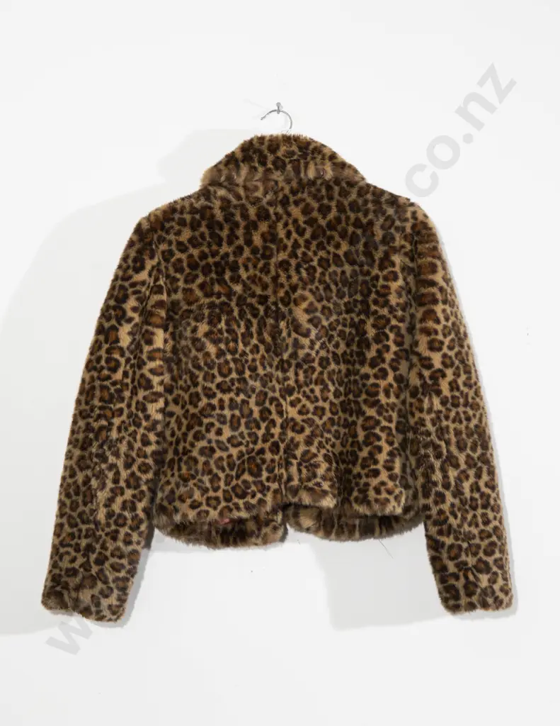 Vintage Faux Fur Leopard Print Jacket Image 1++