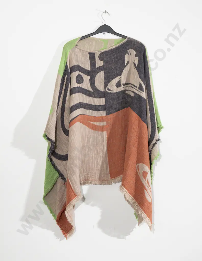 Vivienne Westwood Woven Cotton Poncho Image 1++