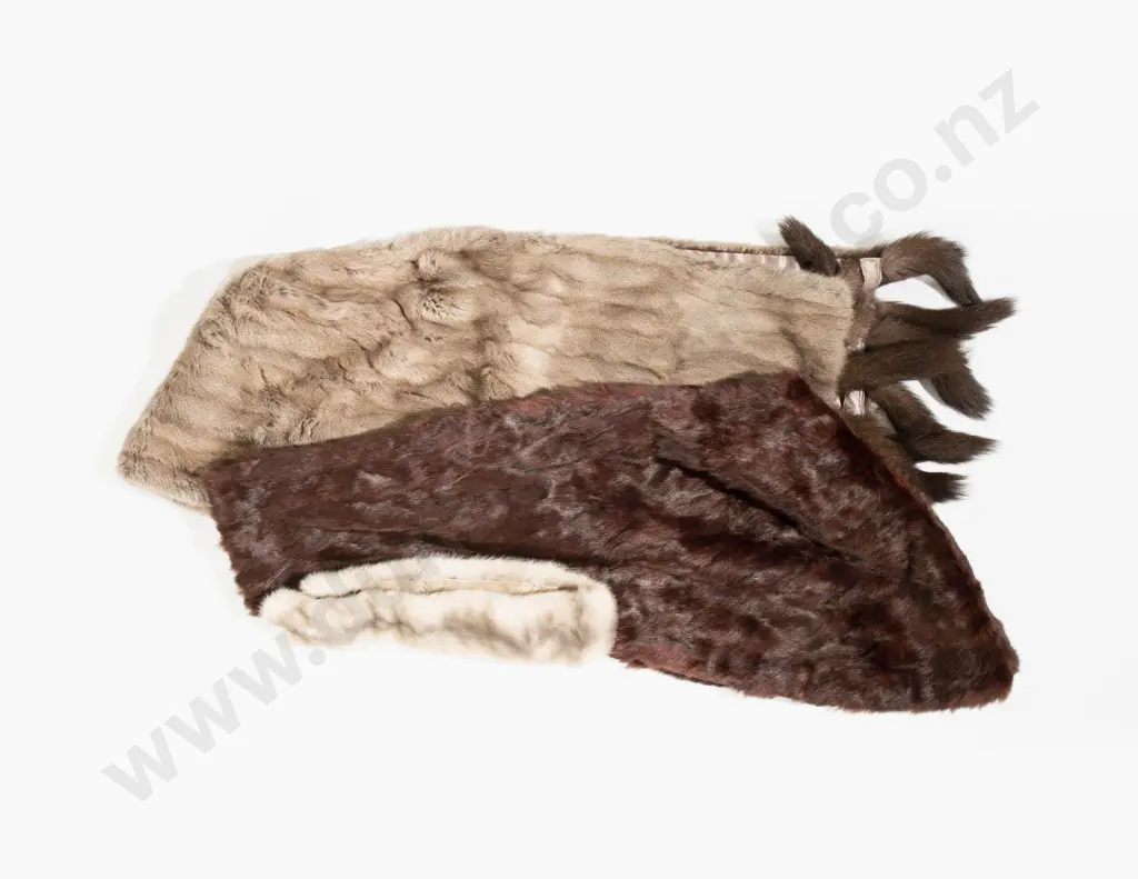 Vintage Squirrel Fur Shawl with Two Others Image 1++