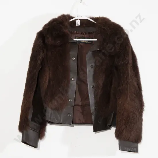 Vintage English and Foreign Fur and Leather Jacket