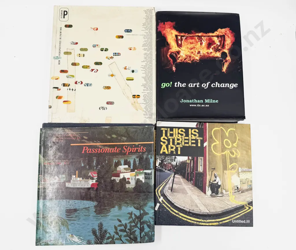 Four Assorted Reference together with Painted Wine Box Image 1++