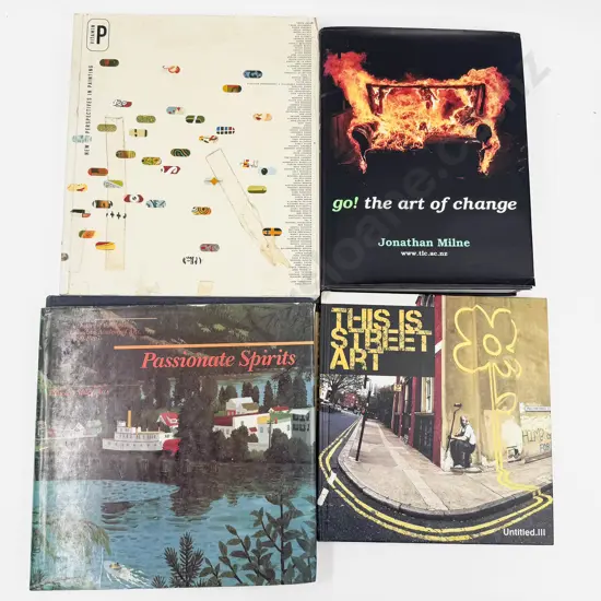 Four Assorted Reference together with Painted Wine Box