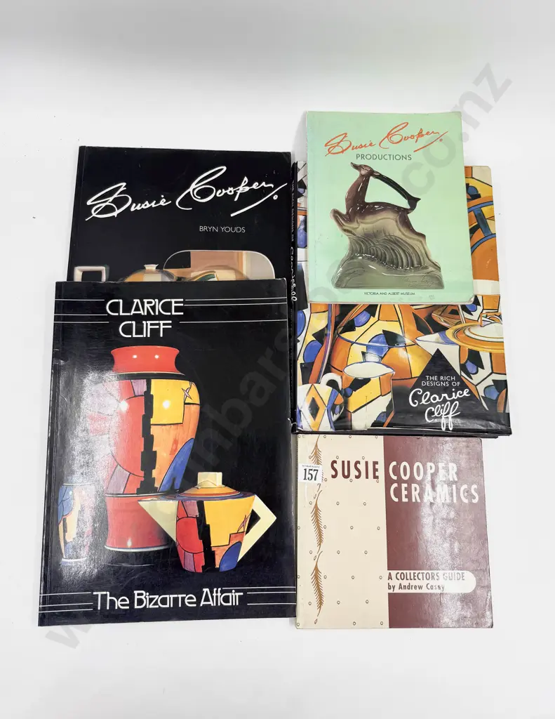Two Clarice Cliff Reference Books together with Two Susie Cooper Reference Books Image 1++