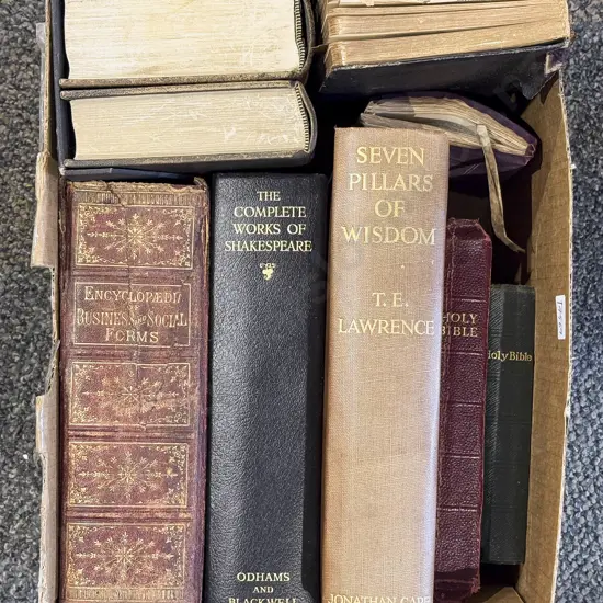 Box of Assorted Books incl The Complete Works of Shakespeare