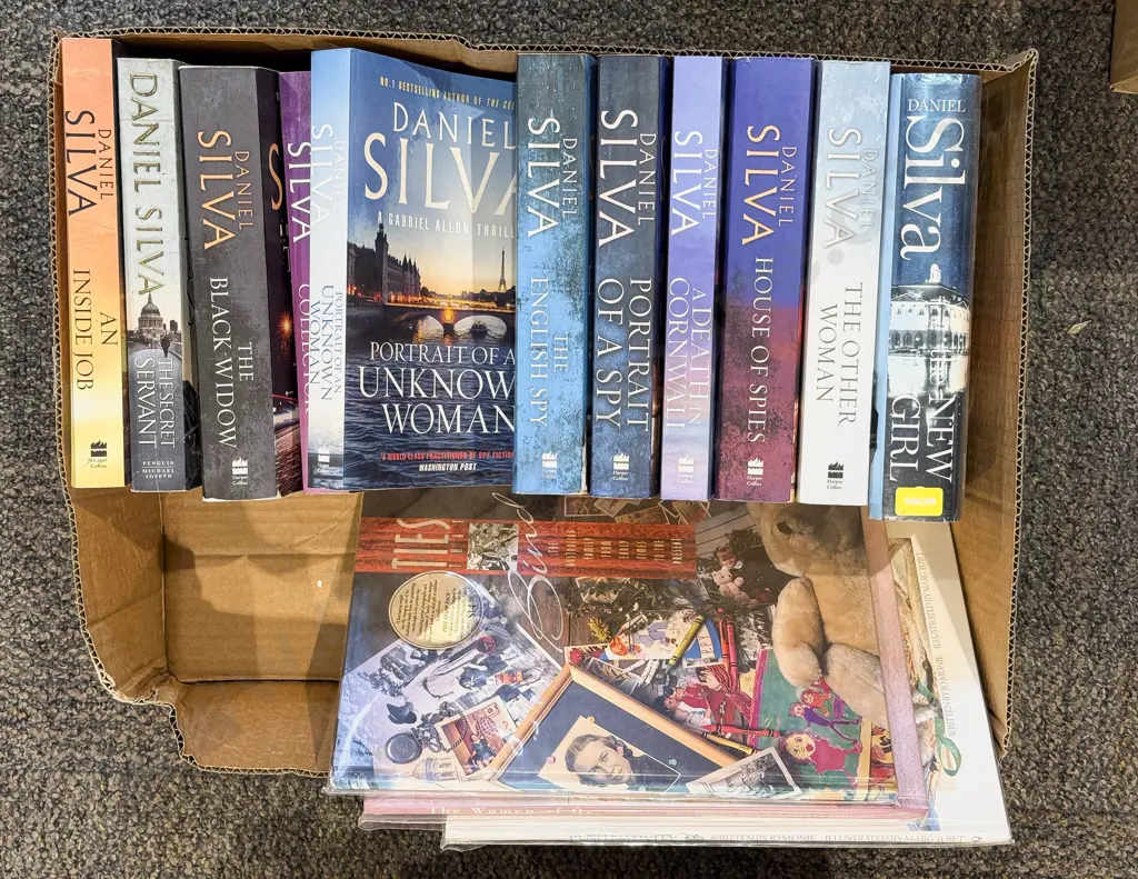 Qty of Mostly Daniel Silva Fiction Books Image 1++