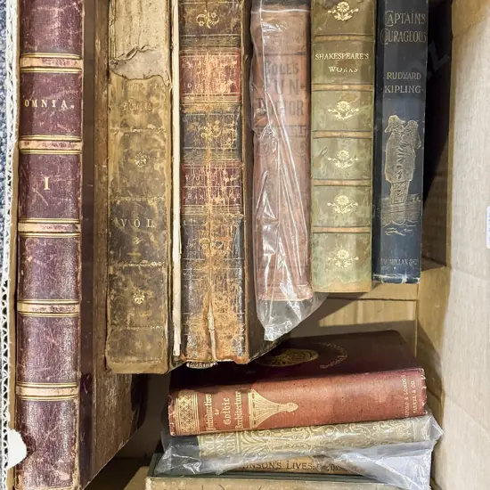 Box Qty of Assorted Vintage Mostly Poetical Reference Books