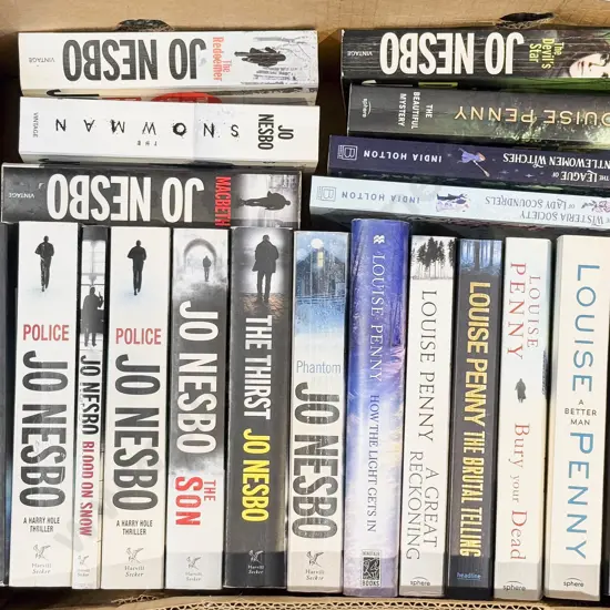 Box Qty of Mostly Jo Nesbo Books