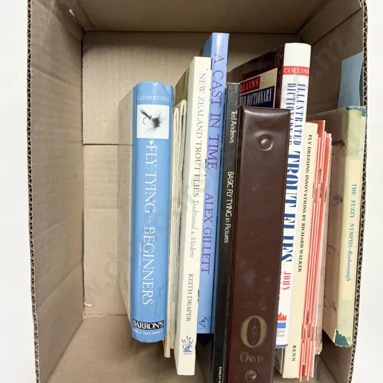 Box of Assorted Fishing Reference Books