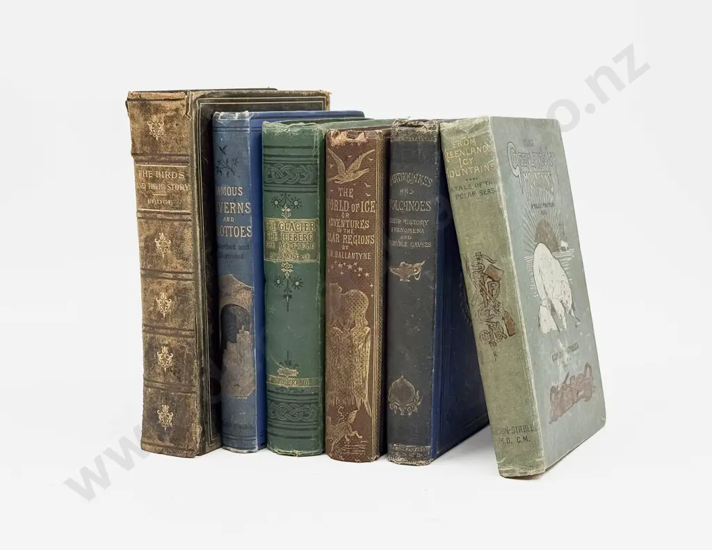 5 Vintage Natural History Volumes Image 1++