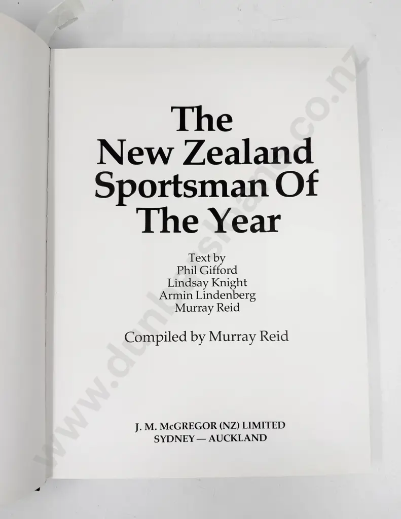 The New Zealand Sportsman Of The Year - McGregor Image 1++