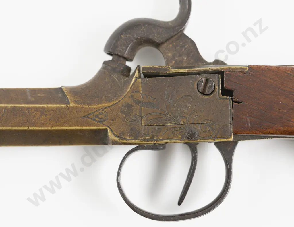 Antique C19th Cannon Barrel Percussion Cap Pistol Image 1++