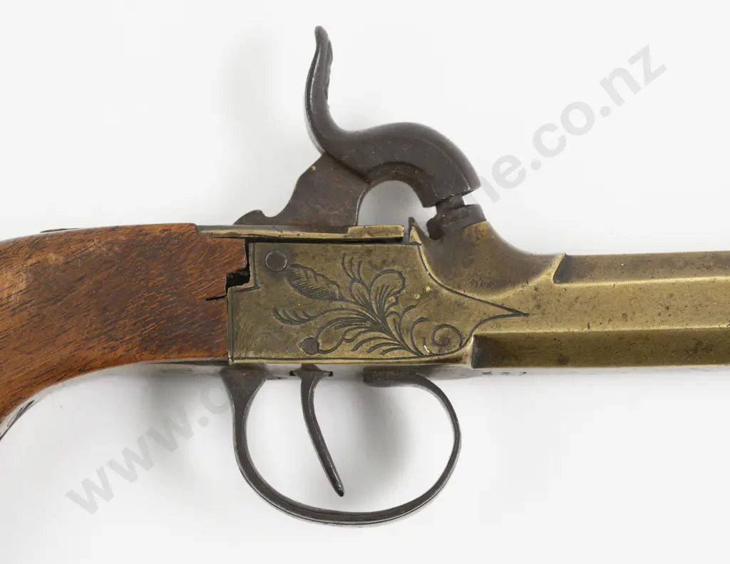 Antique C19th Cannon Barrel Percussion Cap Pistol Image 1++