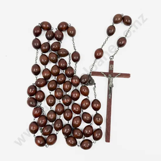 Large Rosary Beads with Small Crucifix