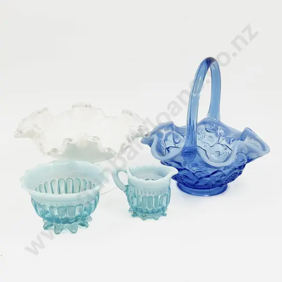 Four Pieces of Assorted Art Glass