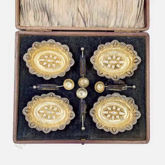 Cased S/S Four Piece Condiment and Spoon Set