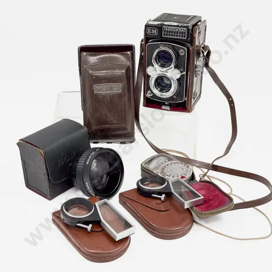 Qty of Assorted Vintage Cameras and Accessories