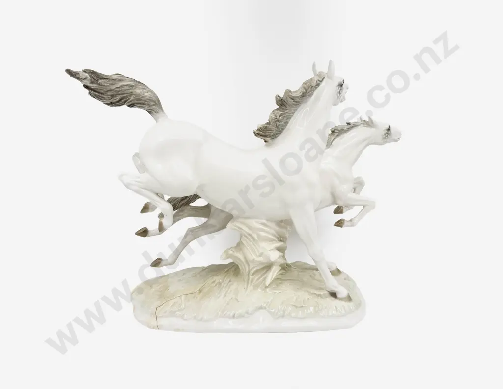 Large Hutschenreuther Horse Figure Group (A/F) Image 1++