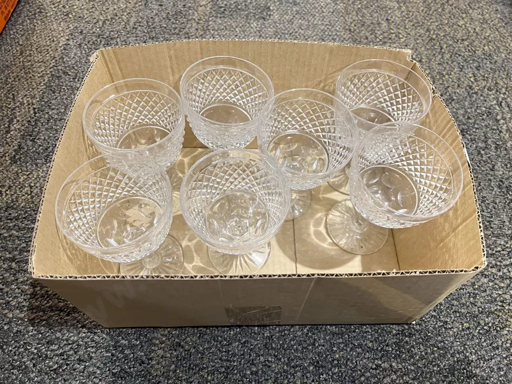 Seven Webb & Corbett Wine Goblets Image 1++