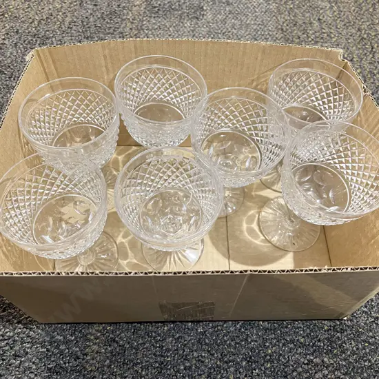 Seven Webb & Corbett Wine Goblets