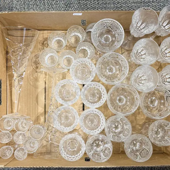 Qty of Assorted Crystal and Glassware