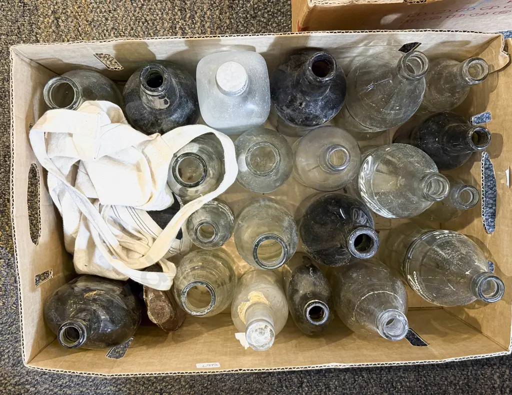 Qty of Assorted Vintage Glass Bottles Image 1++