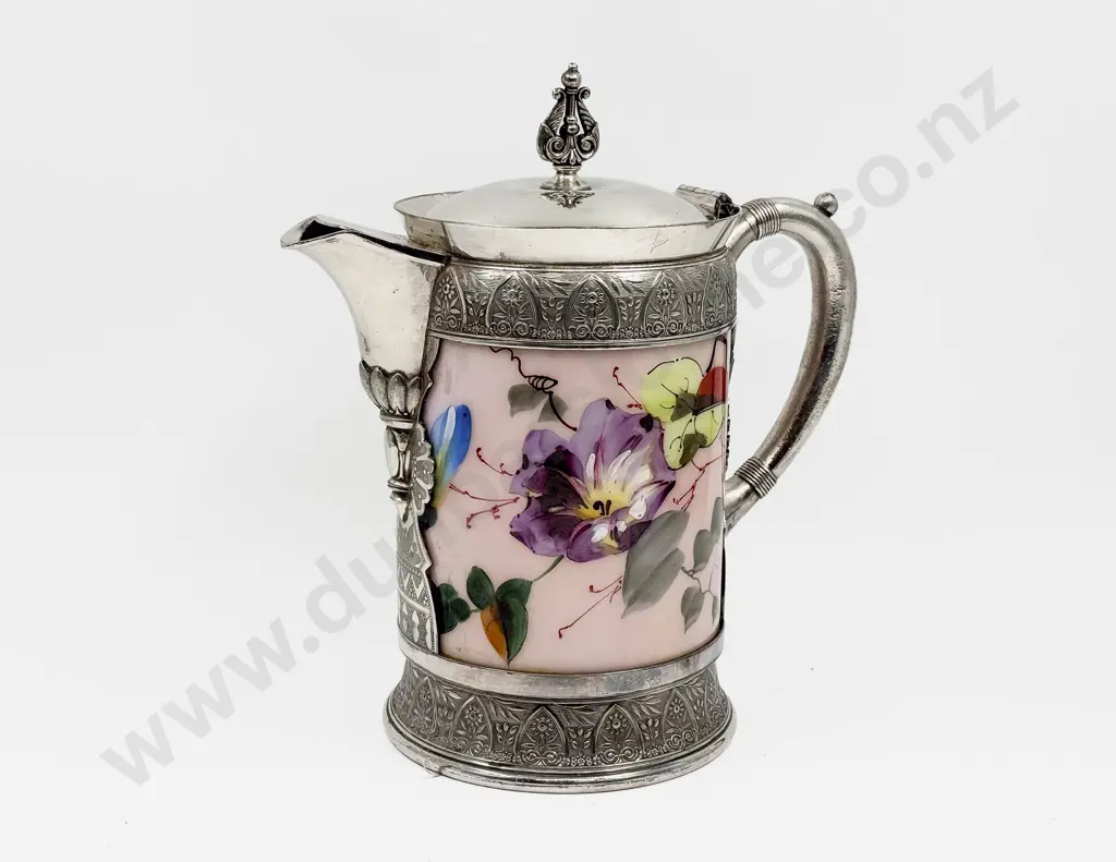 S/P and Painted Milk Glass Jug Image 1++