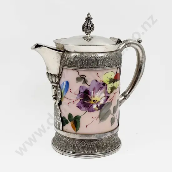 S/P and Painted Milk Glass Jug