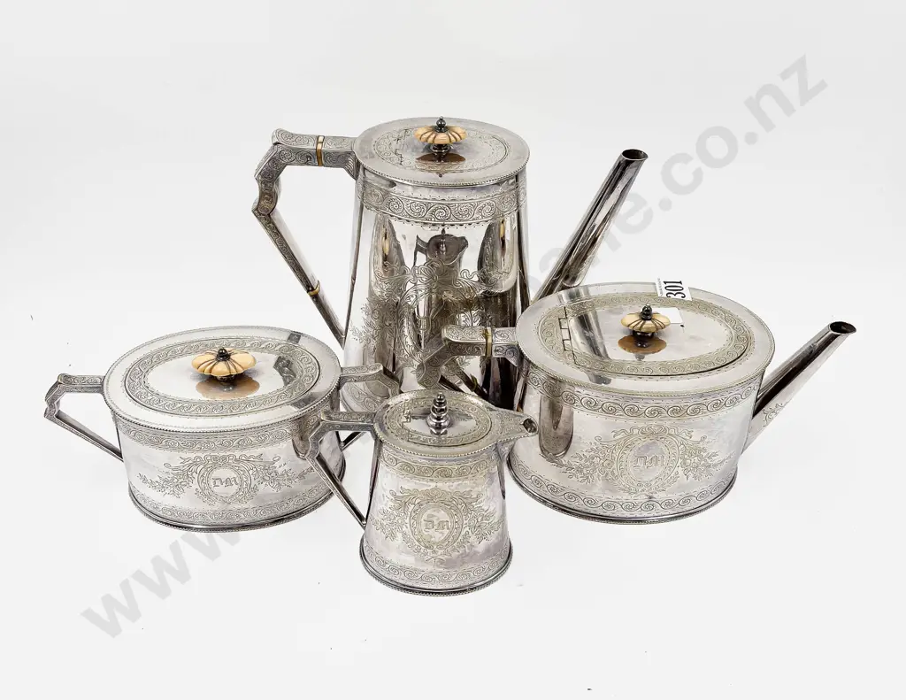 Four Piece S/P Tea and Coffee Set Image 1++