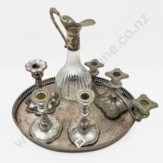 Qty of Assorted S/P Including Candlesticks etc